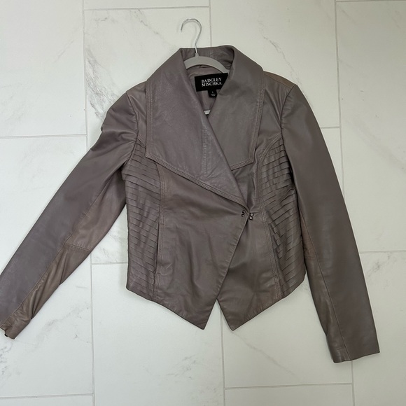 Vintage BADGLEY MISCHKA waterfall leather jacket - Picture 2 of 16